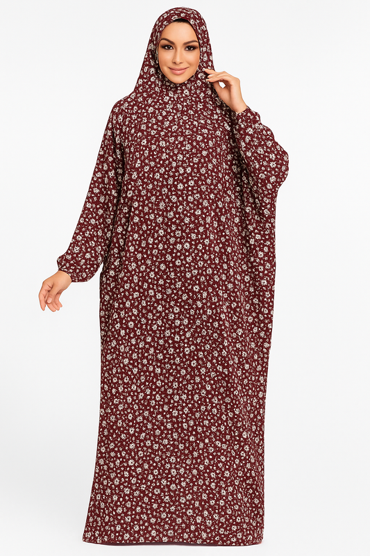 Floral Islamic Women’s Prayer Dress
